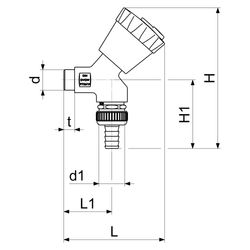 Schlösser Geräteventil abschließbar mit Rohrbelüfter, RV und Schlauchverschr.... SCHLOESSER-0019551550001 4044997132524 (Abb. 1)