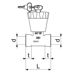 Schlösser Durchgangsventil, abschließbar mit Schlüsselpaar, DN 15, 1/2" IG, M... SCHLOESSER-0019751500001 4044997132531 (Abb. 1)