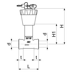 Schlösser Unterputzventil abschließbar, DN 15, 1/2", Oberteil 1/2" IG, Verlän... SCHLOESSER-0019901500001 4044997132616 (Abb. 1)