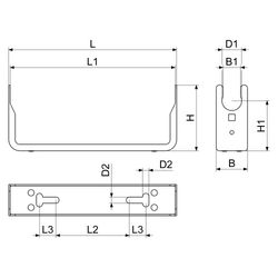 Schlösser Wasserzähler-Einbaubügel waagerecht, starr, Dauerdurchfluss Q3 4m3/... SCHLOESSER-0022052570201 4044997133149 (Abb. 1)