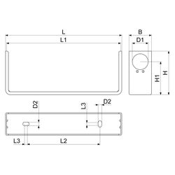 Schlösser Wasserzähler-Einbaubügel waagerecht, starr, Dauerdurchfluss Q3 16m3... SCHLOESSER-0022054000201 4044997133460 (Abb. 1)