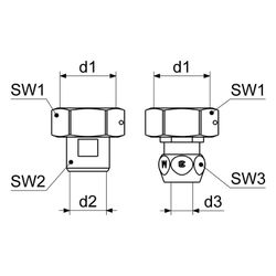 Schlösser Waschtischzähler-Verschraubung, Eingang 3/4" x 3/8", Ausgang 3/4" x... SCHLOESSER-0022462050001 4044997133811 (Abb. 1)