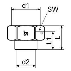 Schlösser Wasserzähler-Verschraubungsset mit Plombiervorrichtung, Lötanschlus... SCHLOESSER-0022452200001 4044997133804 (Abb. 1)