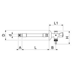 Schlösser Frost-tec Außenarmatur mit Rohrbelüfter und RV, Spannbereich 160-26... SCHLOESSER-0028111550001 4044997134894 (Abb. 1)