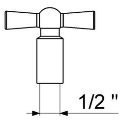 Schlösser Steckschlüssel mit Innenverzahnung, DN 15, 1/2", vernickelt... SCHLOESSER-0028821530001 4044997201985 (Abb. 1)
