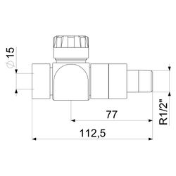 Schlösser Thermostatventil, Durchgangsform, DN 15, 1/2", Edelstahl-Design... SCHLOESSER-0036051590001 4044997175675 (Abb. 1)