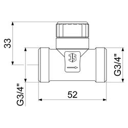 Schlösser Rücklaufverschraubung, DN 15, Eingang 3/4" x Ausgang Außengewinde 3... SCHLOESSER-0039401500018 4044997139288 (Abb. 1)