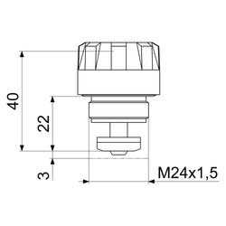 Schlösser Thermostat-Oberteil zur Umrüstung, DN 10, DN 15, DN 20 und DN 25... SCHLOESSER-0043030000001 4044997140093 (Abb. 1)