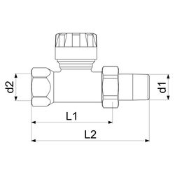 Schlösser Thermostatventil, voreinstellbar, Durchgangsform, DN 20, 3/4", vern... SCHLOESSER-0048052050002 4044997142400 (Abb. 1)