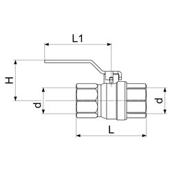 Schlösser Kugelhahn schwere Ausführung, DN 32, 1 1/4", Baulänge 94mm, Stahlgr... SCHLOESSER-0061053220001 4044997144015 (Abb. 1)