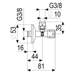 Schlösser Eckventil selbstdichtend, mit Comfortgriff und Quetschverschraubung... SCHLOESSER-0071001050001 4044997145364 (Abb. 1)