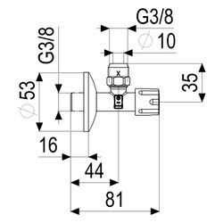 Schlösser Eckventil nicht selbstdichtend, mit Comfortgriff und Quetschverschr... SCHLOESSER-0071051050001 4044997145388 (Abb. 1)