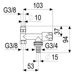 Schlösser Geräteventil für Eckventil, Schlauchverschraubung, Designgriff, DN ... SCHLOESSER-0071211050001 4044997145494 (Abb. 1)