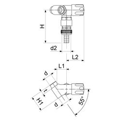 Schlösser Nebenanschlussventil mit Rohrbelüfter mit Schlauchverschraubung und... SCHLOESSER-0071461550001 4044997186657 (Abb. 1)