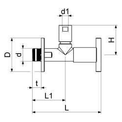 Schlösser Design-Tec Eckventil selbstdichtend, Sparta, 1/2", Chrom hochglanz,... SCHLOESSER-0072361550001 4044997186947 (Abb. 1)