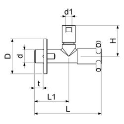 Schlösser Design-Tec Eckventil nicht selbstdichtend, Maya, 1/2", Chrom hochgl... SCHLOESSER-0072401550001 4044997170427 (Abb. 1)