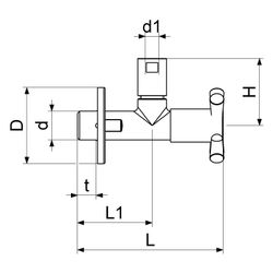 Schlösser Design-Tec Eckventil nicht selbstdichtend, Starlight, 1/2", Chrom h... SCHLOESSER-0072451550001 4044997170434 (Abb. 1)