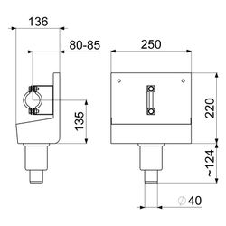 Schlösser Entleerungsrinne, 2-fach, mit Ablaufverschraubung, Dichtung und Bef... SCHLOESSER-0074800200001 4044997197035 (Abb. 1)