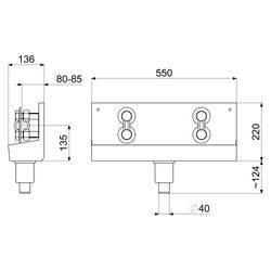 Schlösser Entleerungsrinne, 4-fach, mit Ablaufverschraubung, Dichtung und Bef... SCHLOESSER-0074800400001 4044997197042 (Abb. 1)