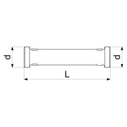 Schlösser Passstück für Wärmemengenzähler, DN 25, 1 1/4" AG, Baulänge 260mm, ... SCHLOESSER-0080042000001 4044997201657 (Abb. 1)