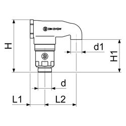 Schlösser Rohrbelüfter, Ersatz für 8206 und 8208, DN 15, 3/4" AG, DVGW-geprüf... SCHLOESSER-0082021500001 4044997200957 (Abb. 1)