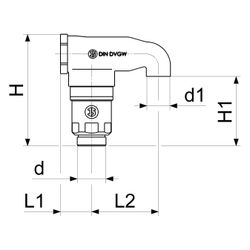Schlösser Rohrbelüfter, Ersatz für 8201 und 8203, DN 15, 3/4" AG... SCHLOESSER-0082021551001 4044997200971 (Abb. 1)