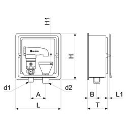 Schlösser Rohrbelüfter Bauform E, 1-fach, Unterputz, 1/2" x 3/4", Messing bla... SCHLOESSER-0082061500001 4044997184257 (Abb. 1)