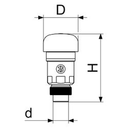 Schlösser Rohrbelüfter Bauform D, ohne Anschlussbogen... SCHLOESSER-0082111551001 4044997201060 (Abb. 1)