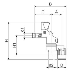 Schlösser Auslaufventil mit Systemtrenner BA4, Ablauftrichter und Dreikantgri... SCHLOESSER-0082601550001 4044997204979 (Abb. 1)
