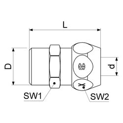 Schlösser Quetschverschraubung auf Nippel mit Außengewinde, DN 8, 3/8" x 3/8"... SCHLOESSER-0083871008001 4044997248102 (Abb. 1)