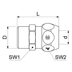 Schlösser Quetschverschraubung auf Nippel mit Außengewinde, DN 10, 3/8" x 3/8... SCHLOESSER-0083871010001 4044997248119 (Abb. 1)
