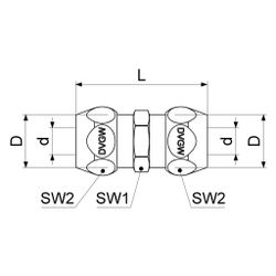Schlösser Doppel-Quetschverschraubung, DN 8, 3/8" x 8mm, verchromt, DVGW-gepr... SCHLOESSER-0083941008001 4044997248201 (Abb. 1)