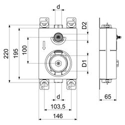 Schlösser Montageblock Mono, Pressanschluss 15mm, mit Befestigungsmaterial, M... SCHLOESSER-0099020515001 4044997252741 (Abb. 1)