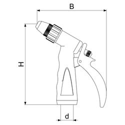 Schlösser Garten-Spritzpistole mit Dichtung, 3/4" IG, Leichtmetall, Kunstoffb... SCHLOESSER-GA33094000001 4044997162224 (Abb. 1)