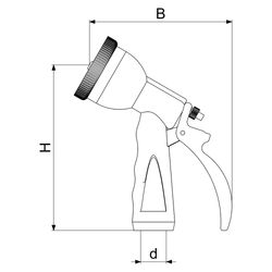 Schlösser Garten-Handbrause mit Dichtung, 3/4" IG, Leichtmetall, Kunstoffbesc... SCHLOESSER-GA33095000001 4044997162231 (Abb. 1)