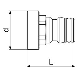 Schlösser Gerätestück mit Außengewinde, DN 20, 3/4", Messing... SCHLOESSER-GA33222000001 4044997162408 (Abb. 1)