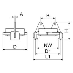Schlösser Schnellkupplung, Blindkupplung Messing, passend für alle Größen, Me... SCHLOESSER-GA33907000001 4044997223369 (Abb. 1)