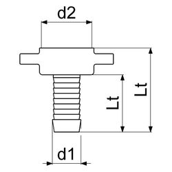 Schlösser Messing-Schlauchverschraubung, schwere Ausführung, 2-teilig, flachd... SCHLOESSER-GA34011000001 4044997162651 (Abb. 1)