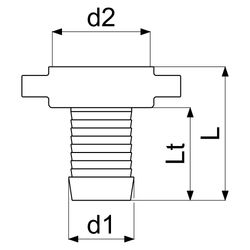 Schlösser Messing-Schlauchverschraubung, schwere Ausführung, 2-teilig, flachd... SCHLOESSER-GA34013000001 4044997162675 (Abb. 1)