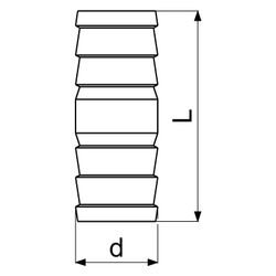 Schlösser Schlauchverbinder, massiv, DN 20, 3/4", Messing... SCHLOESSER-GA34302000001 4044997163375 (Abb. 1)