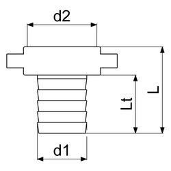 Schlösser Messing-Schlauchverschraubung, 2-teilig, flachdichtend, 1 1/4" x 1 ... SCHLOESSER-GA34104000001 4044997162842 (Abb. 1)
