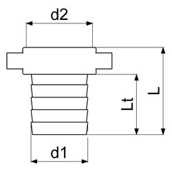 Schlösser Messing-Schlauchverschraubung, 2-teilig, flachdichtend, 1 1/2" x 1 ... SCHLOESSER-GA34115000001 4044997162903 (Abb. 1)