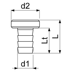 Schlösser Vaterteil, 1/2" x 3/4", Messing... SCHLOESSER-GA34141000001 4044997162965 (Abb. 1)