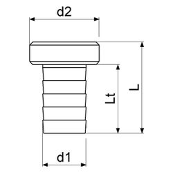 Schlösser Vaterteil, 5/8" x 3/4", Messing... SCHLOESSER-GA34146000001 4044997163009 (Abb. 1)