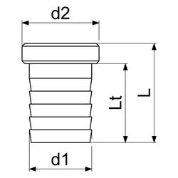 Schlösser Vaterteil, 1 1/4" x 1 1/4", Messing... SCHLOESSER-GA34154000001 4044997163047 (Abb. 1)