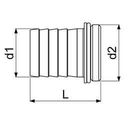 Schlösser Vaterteil mit Wulst und Dichtung, 1 1/2" x 1 1/2", Messing... SCHLOESSER-GA34175000001 4044997163146 (Abb. 1)