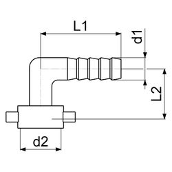 Schlösser Winkelverschraubung flachdichtend, 3/8" x 1/2", verchromt... SCHLOESSER-GA35190000001 4044997164075 (Abb. 1)