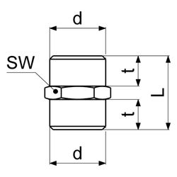 Schlösser Nippel beidseitig 3/8" AG x AG, Messing... SCHLOESSER-GA34410000001 4044997163689 (Abb. 1)