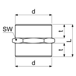 Schlösser Nippel beidseitig 1 1/4" AG x AG, Messing... SCHLOESSER-GA34414000001 4044997163726 (Abb. 1)