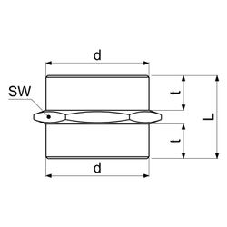 Schlösser Nippel beidseitig 2" AG x AG, Messing... SCHLOESSER-GA34416000001 4044997163740 (Abb. 1)